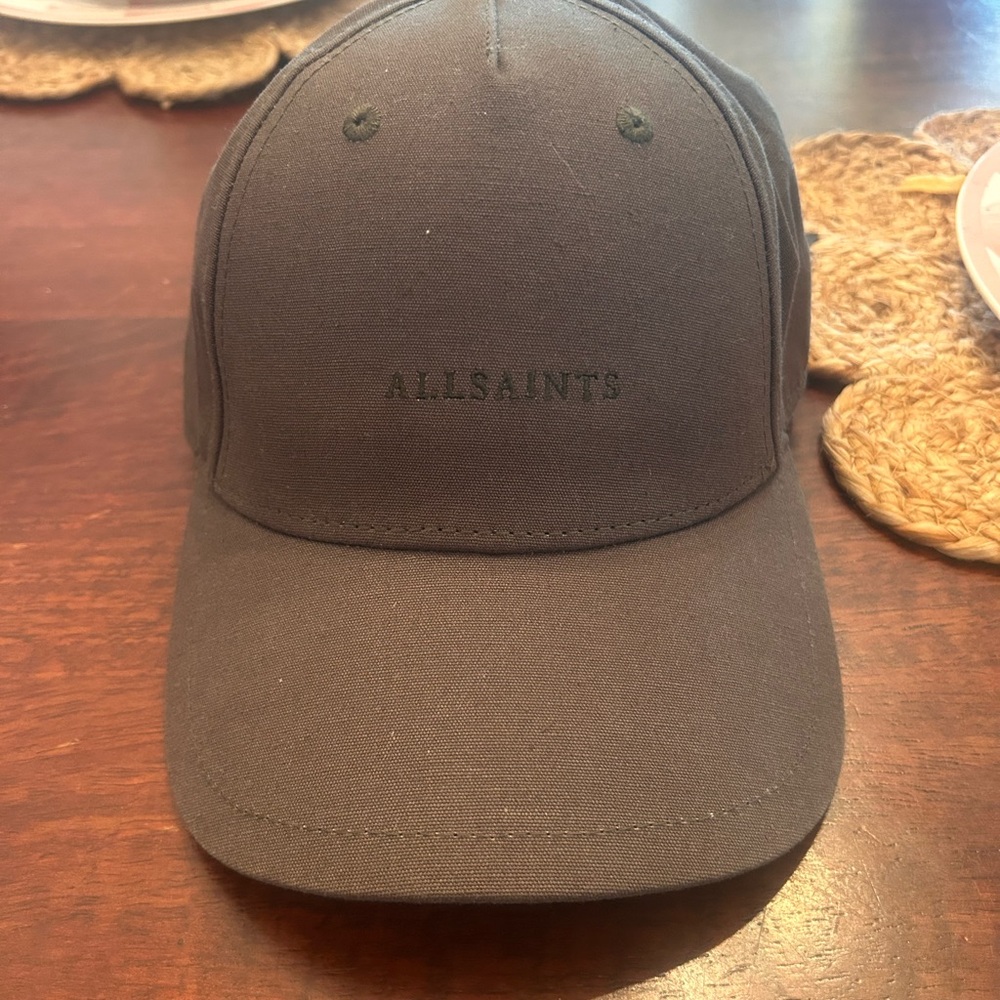 All Saints Black Logo Baseball Cap